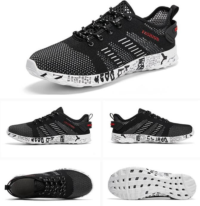 Chaussures d'eau Airflow Fashion Noir de chez Aquashoes