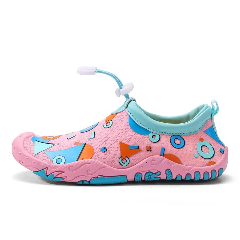 Chaussures de plage enfant de couleur rose de marque Aquashoes