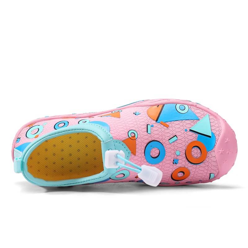Chaussures de plage enfant de couleur rose de marque Aquashoes