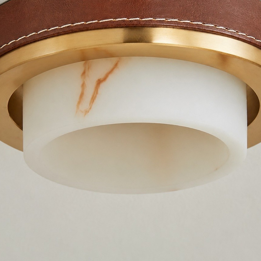 Détail du diffuseur inférieur de la suspension lumineuse