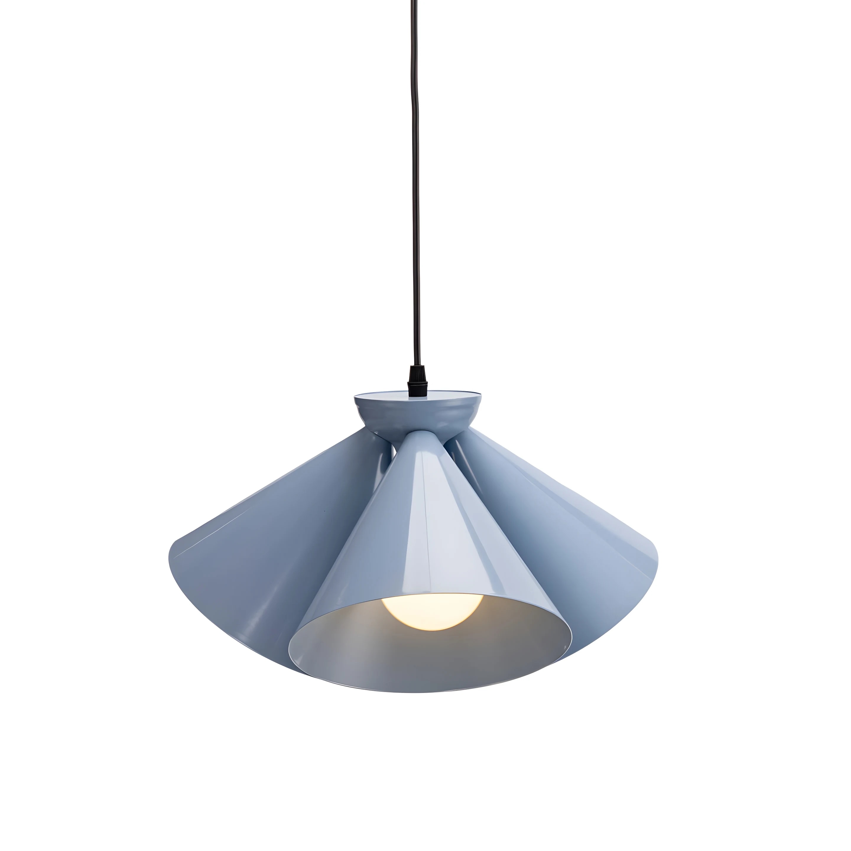 Blue metal pendant lamp product view