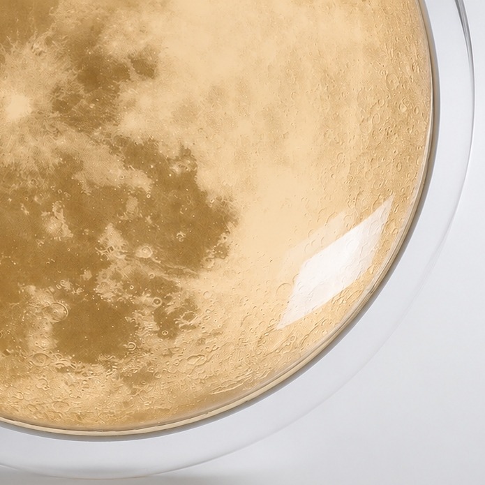 Moon surface ceiling light detail 1