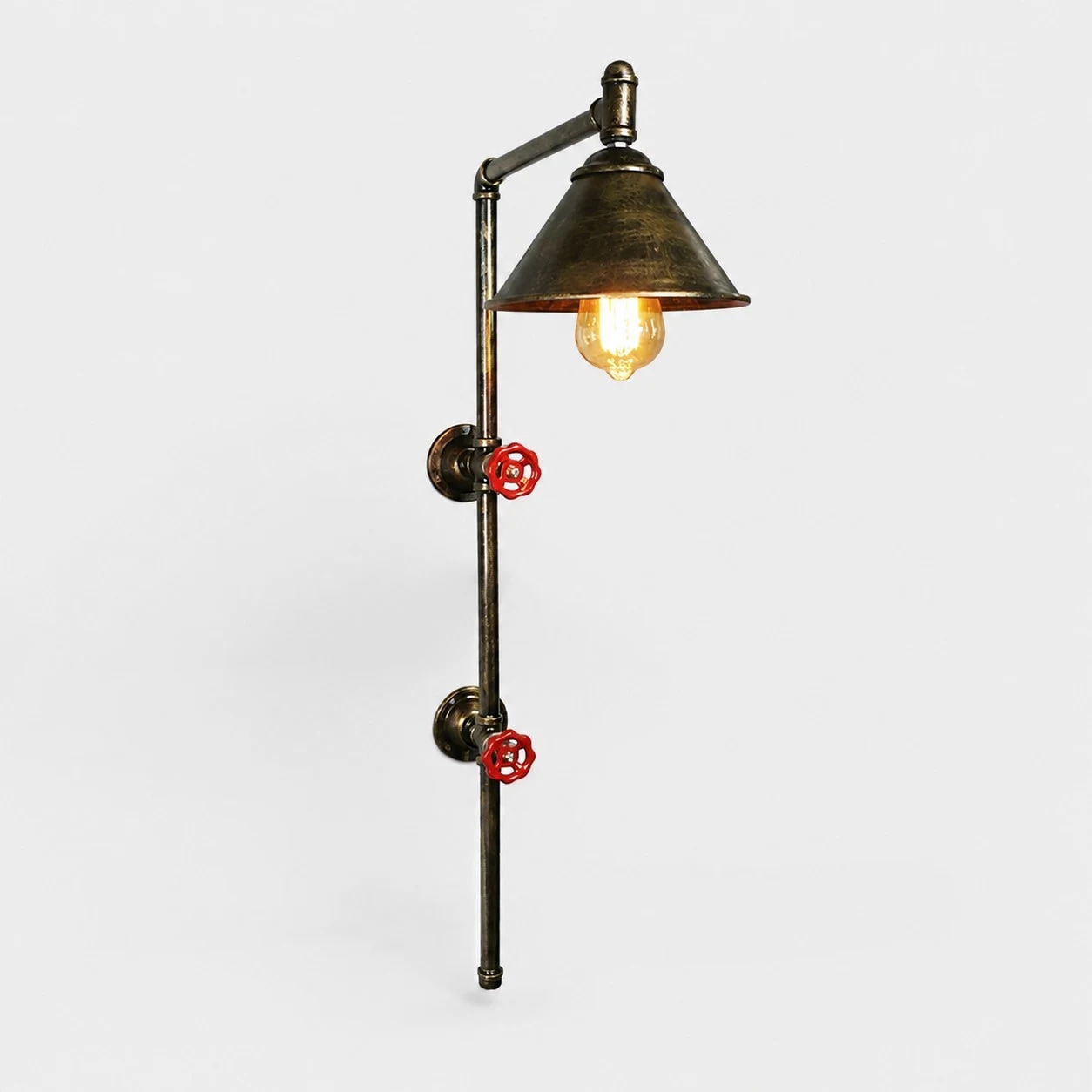 Abat-jour en dôme, finition bronze