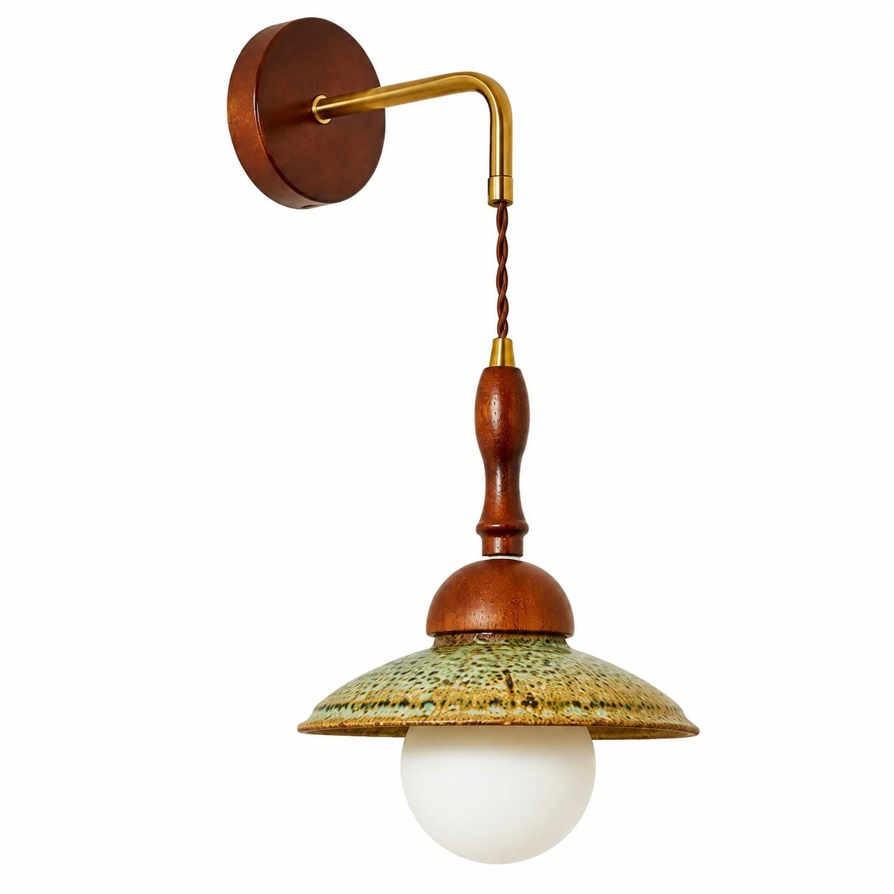 Japanese Wabi Sabi Wooden Wall Sconce