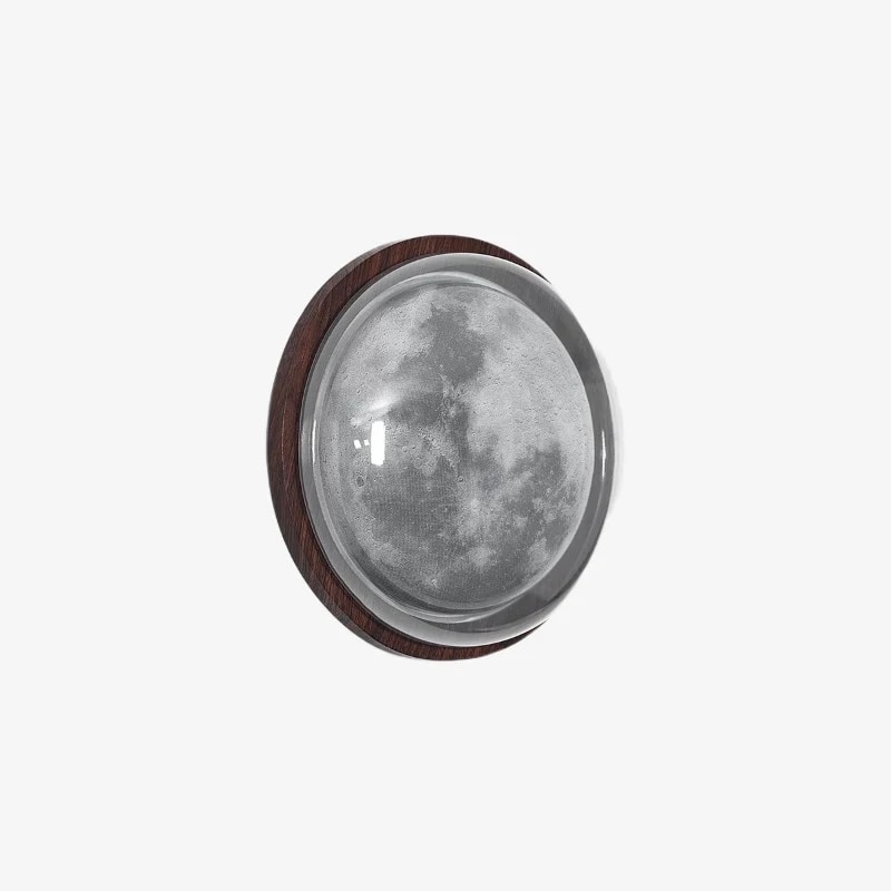 single walnut moon wall light product view