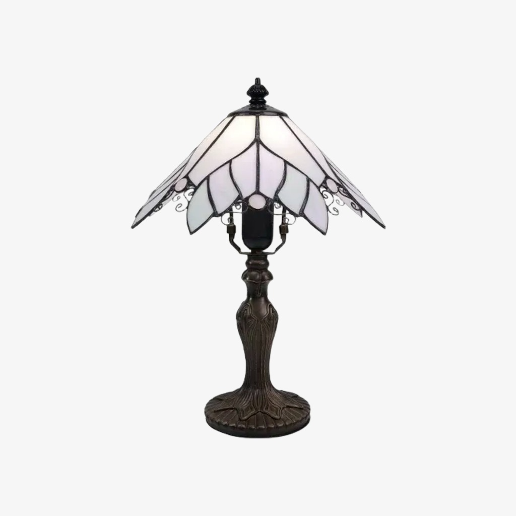 Lampe de table à abat-jour ivoire