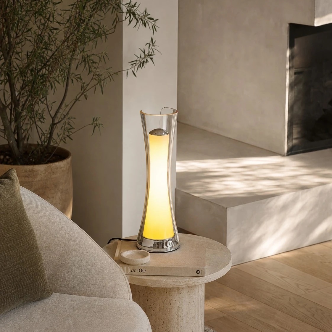 lampe de chevet à dégradé doux
