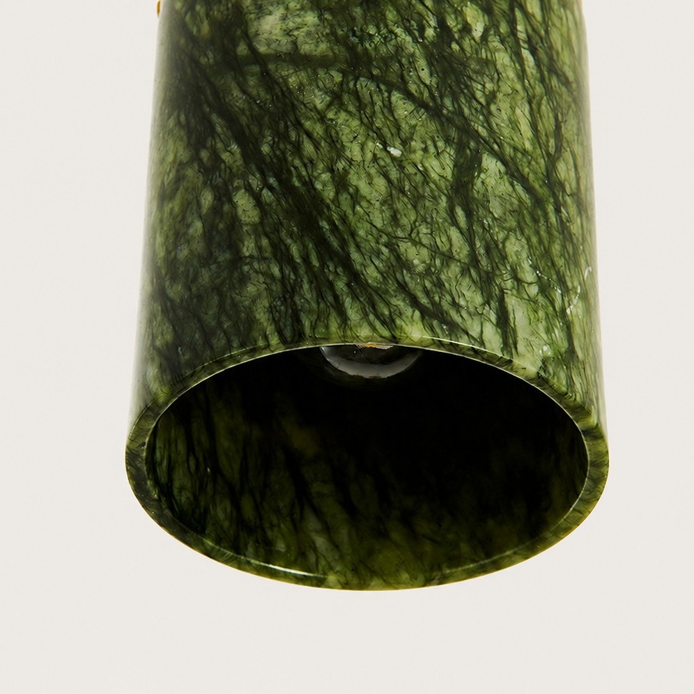détail du dessous de l'abat-jour ouvert