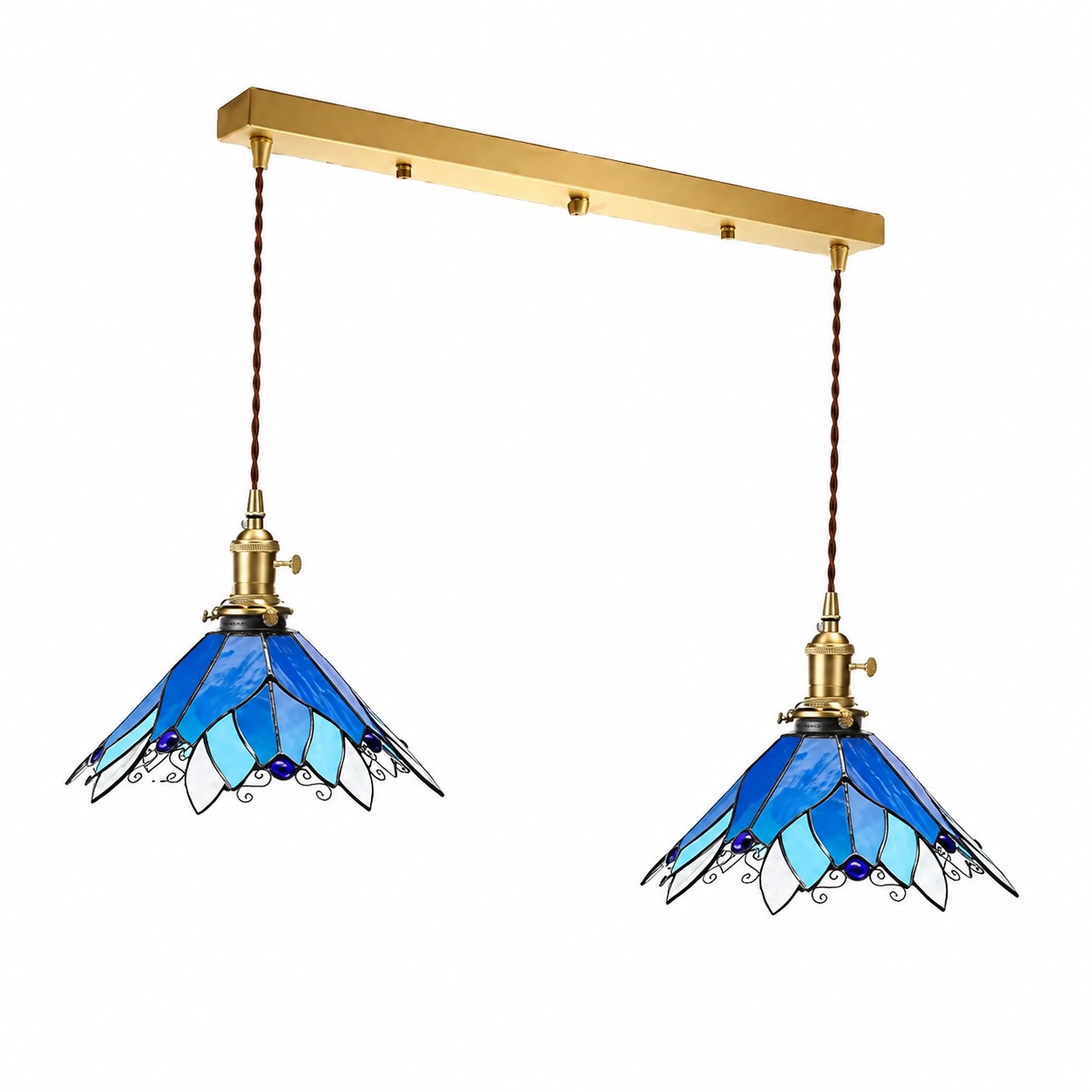 tête double bleue