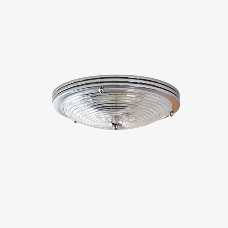 Chrome clear glass ceiling light SKU image