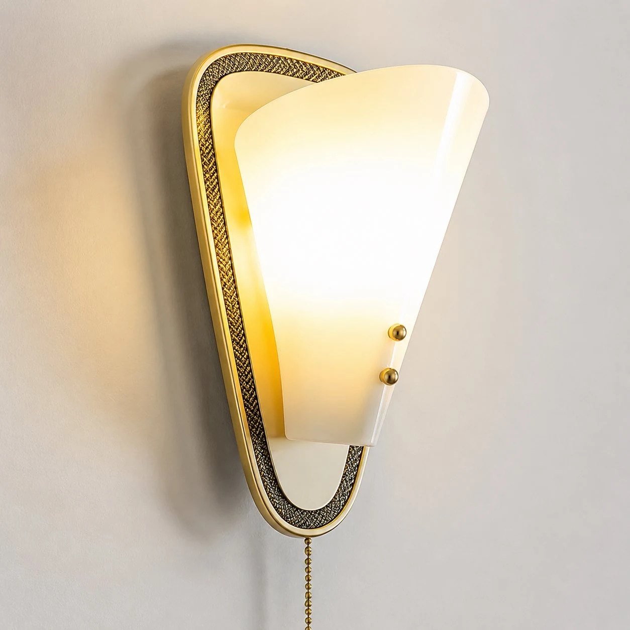 Vintage Wandleuchte an der Wand