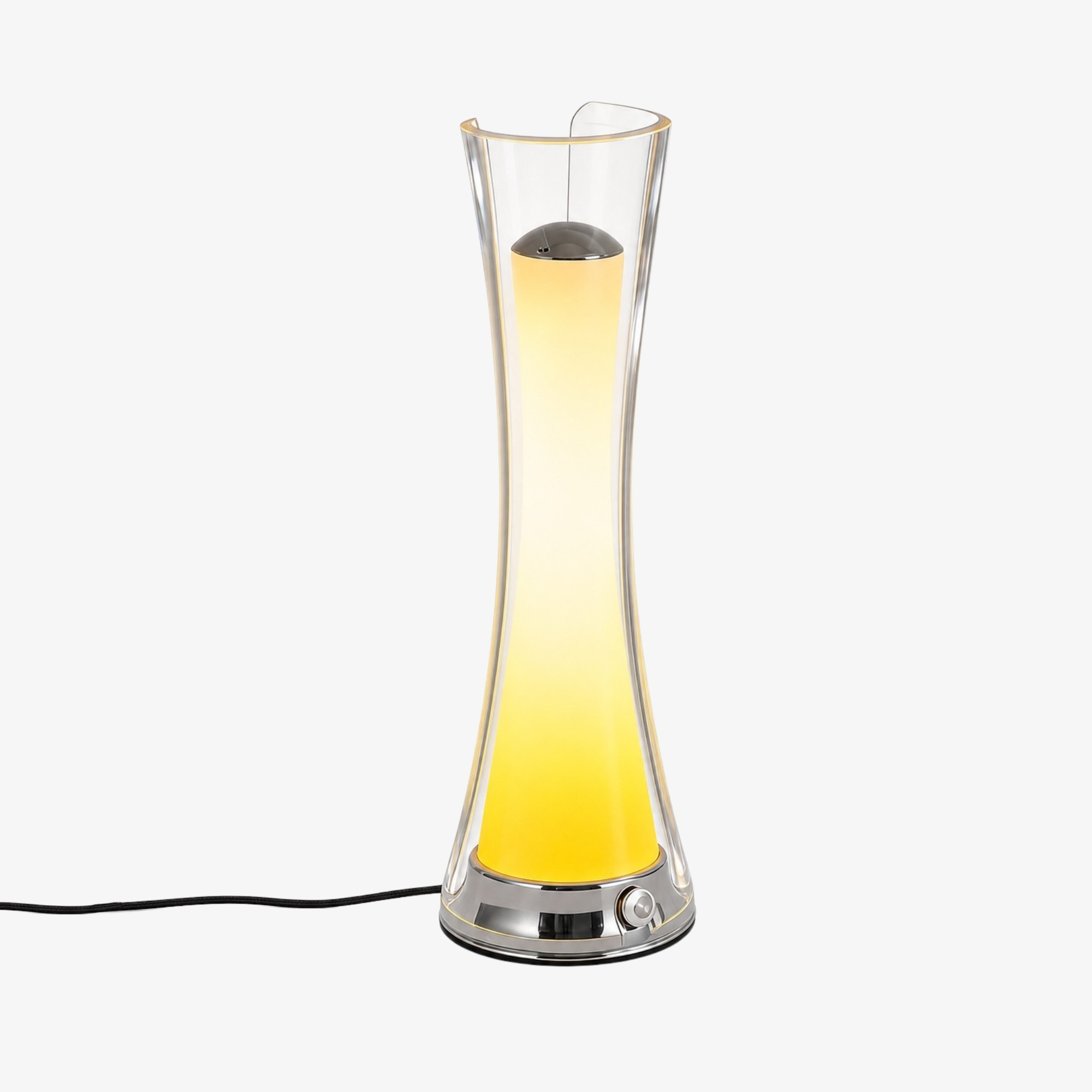 Lampe de table à dégradé jaune chaud