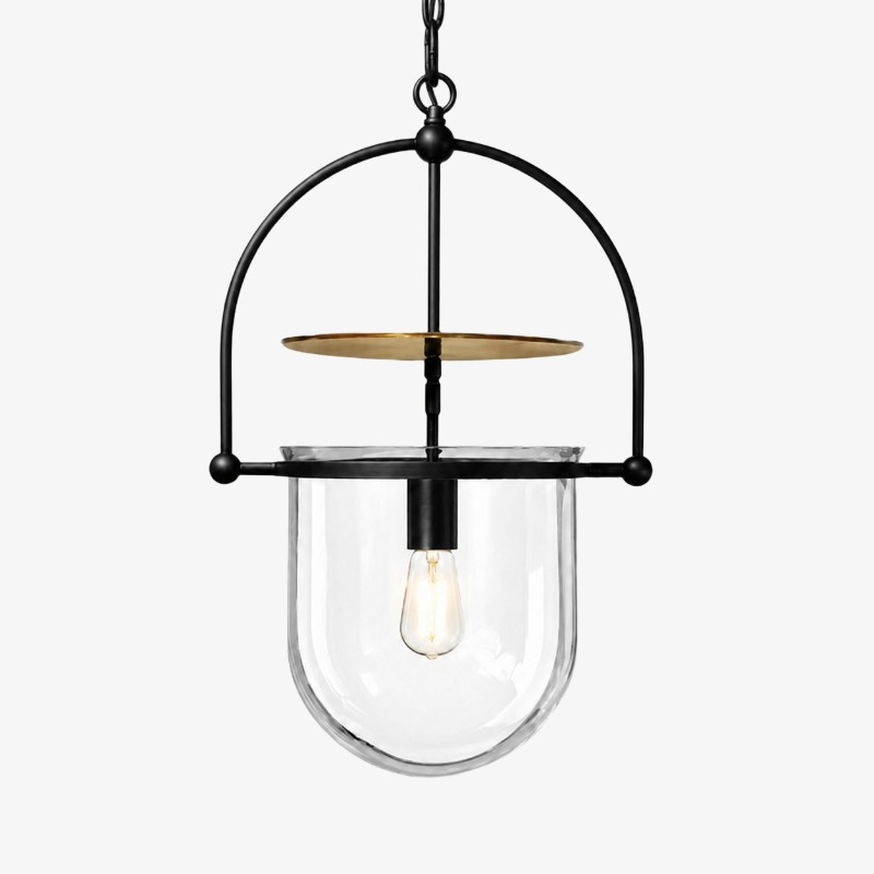 Pequeño · Cristal transparente · Herrajes negros