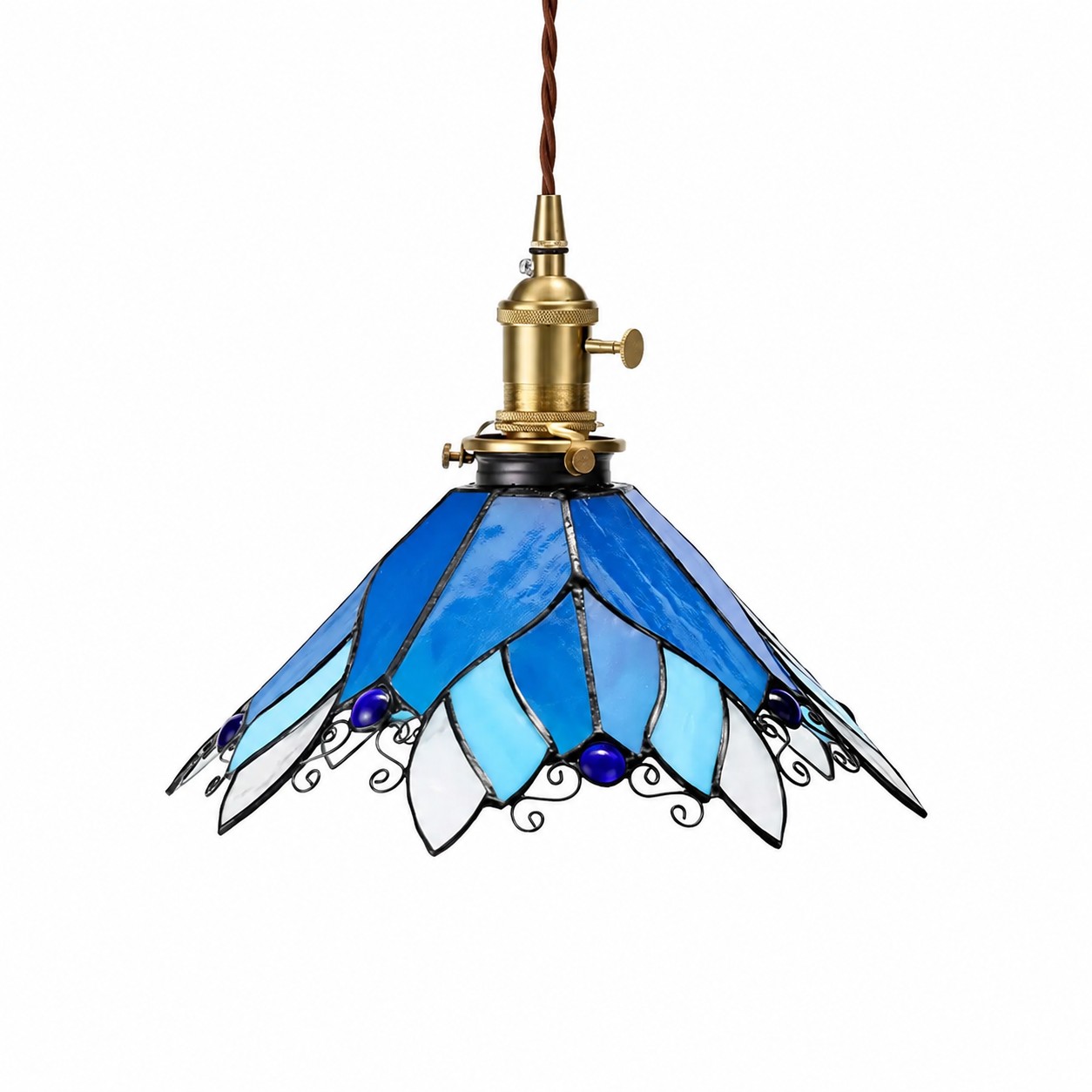 Tête simple bleue