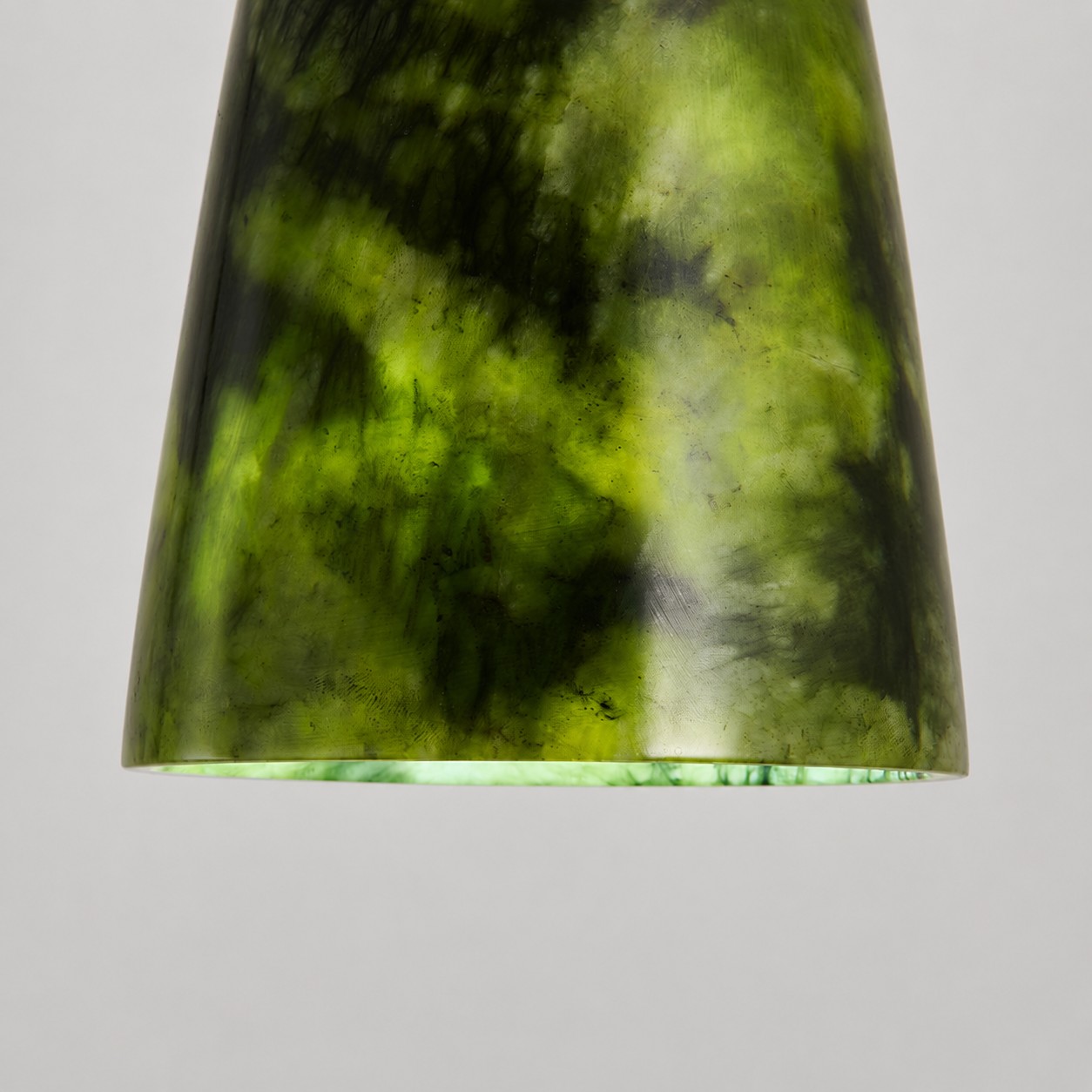 détail de nuance de jade vert foncé