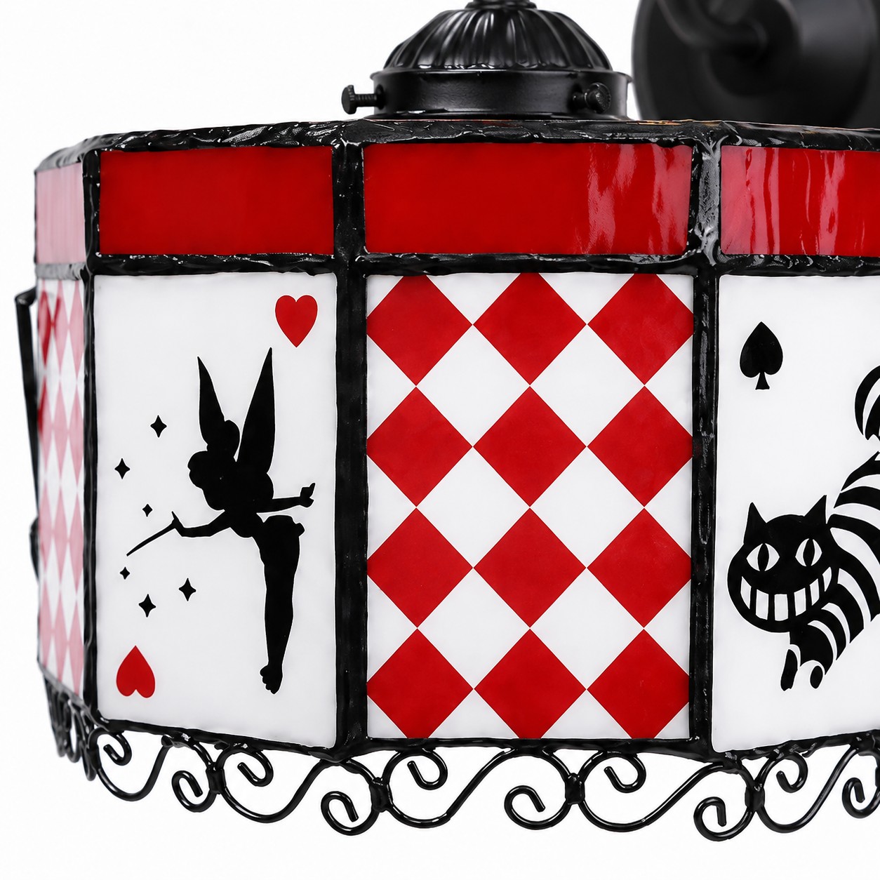 Détail de l'applique murale en verre Alice Storybook, vue 1