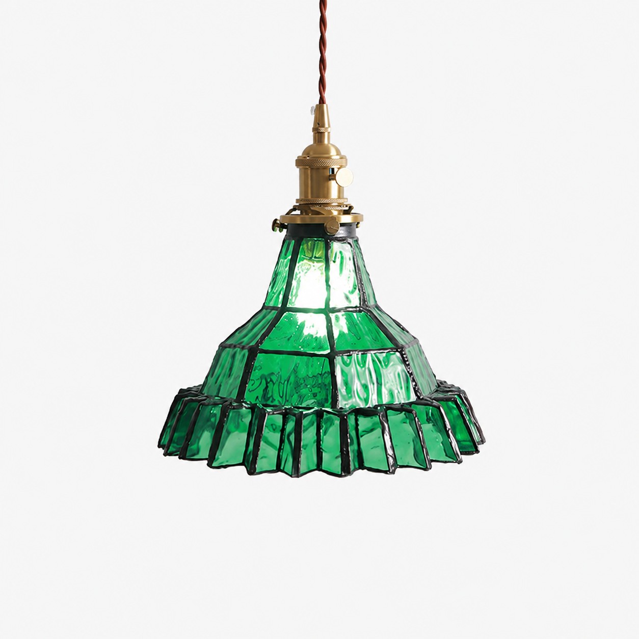 Emerald Green one head pendant option