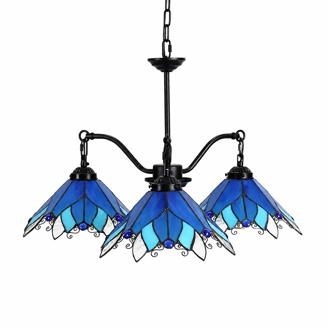 Lustre bleu