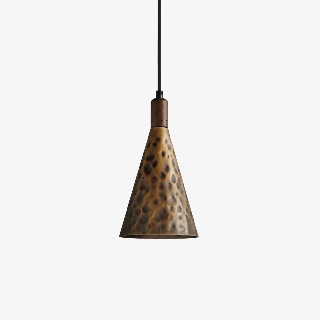 Pendentif Style B en cuivre martelé