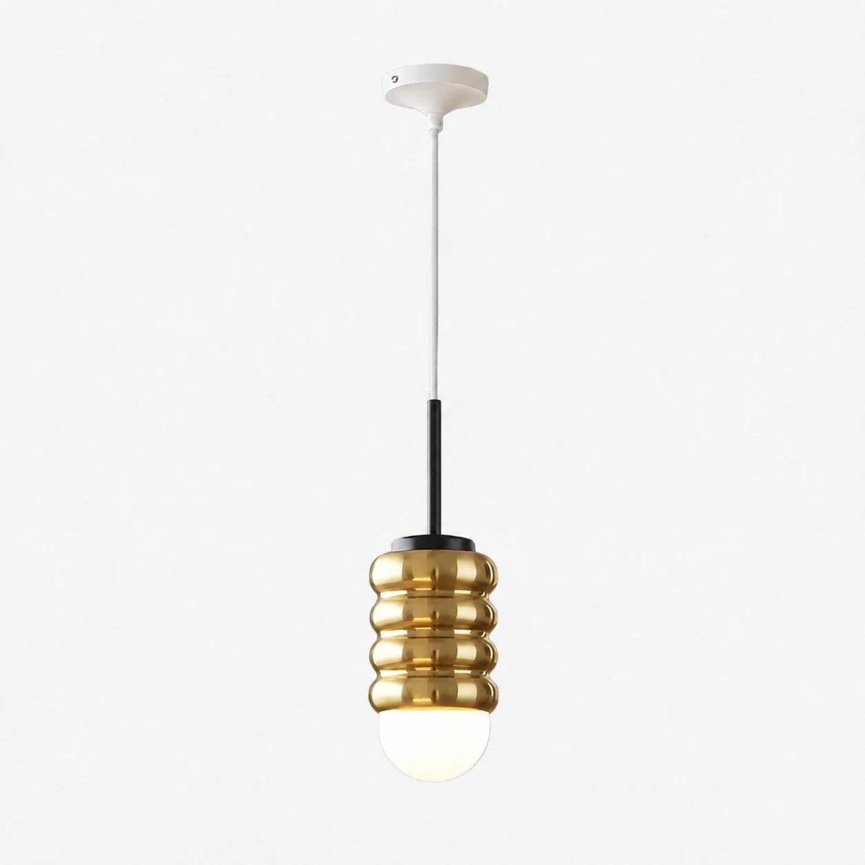 Black + Brass pendant