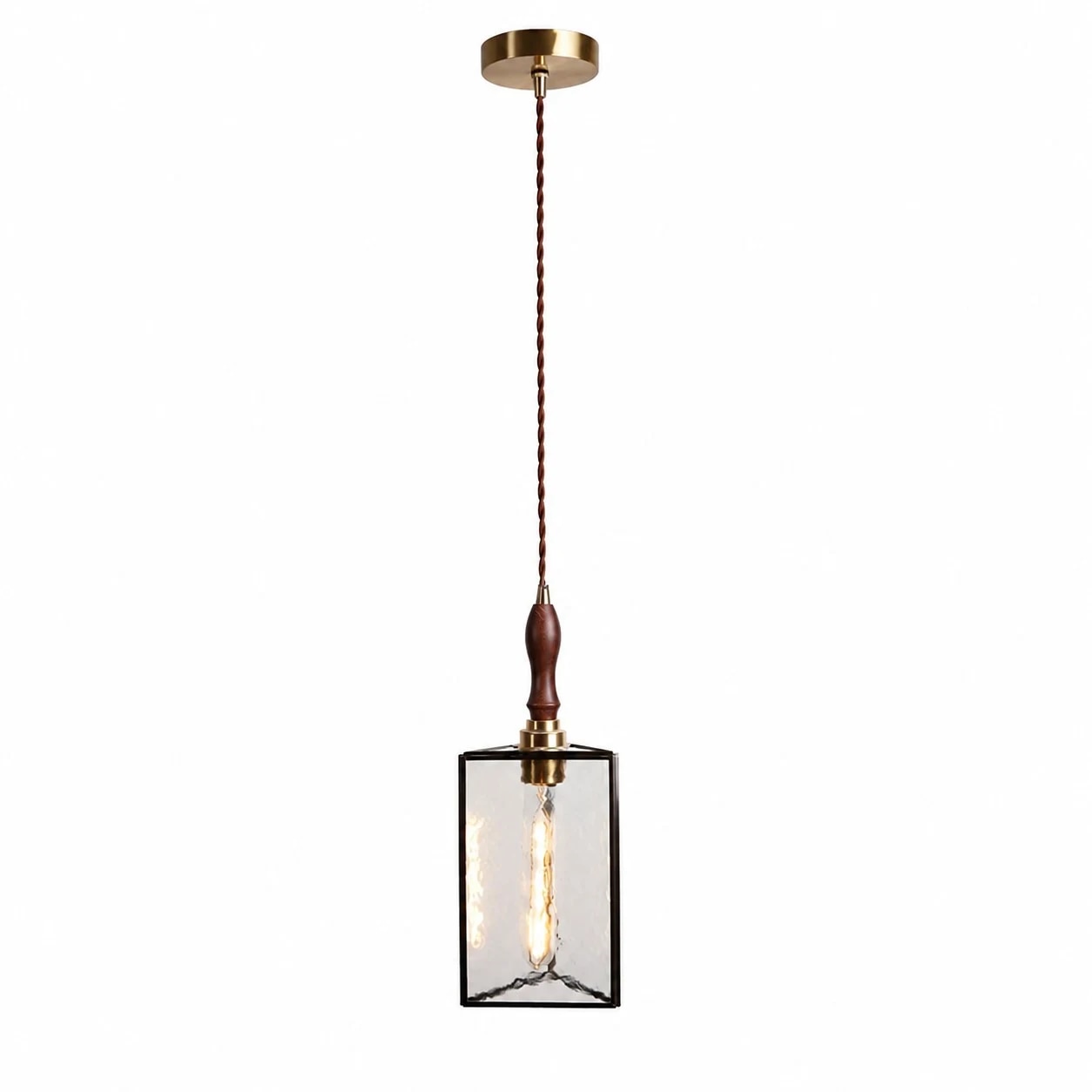 Suspension en verre transparent