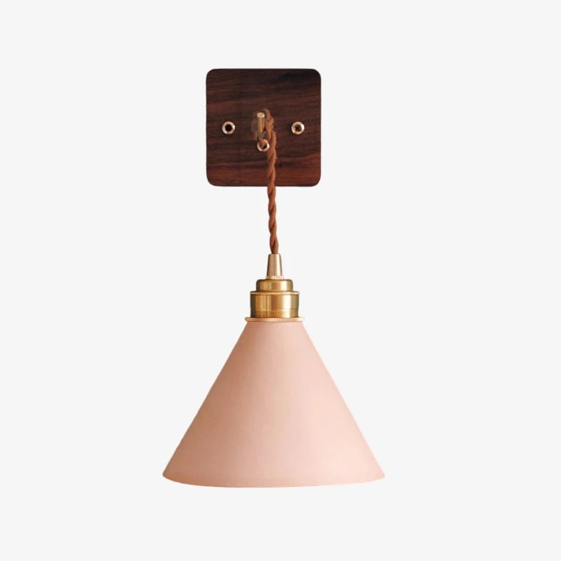 Cableado natural con base de pared de madera