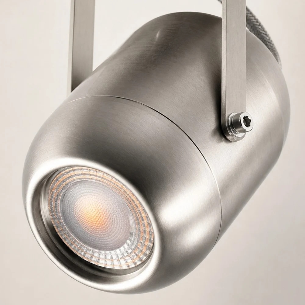 Tête de lampe LED réglable avec détails de lentille