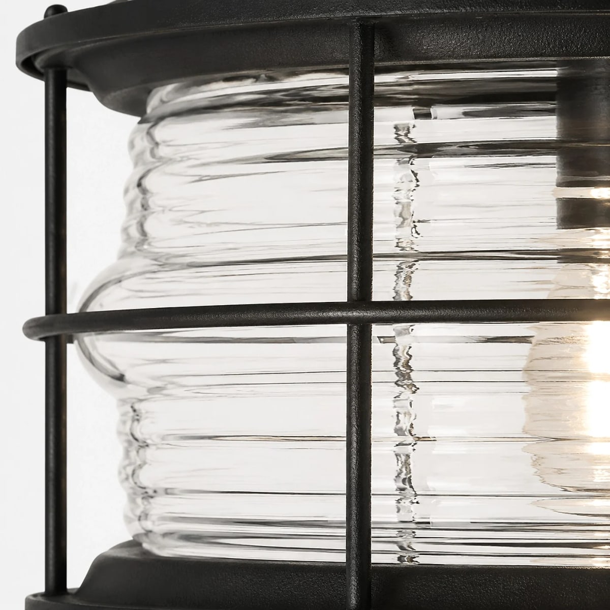 Détails du verre côtelé et du cadre de protection