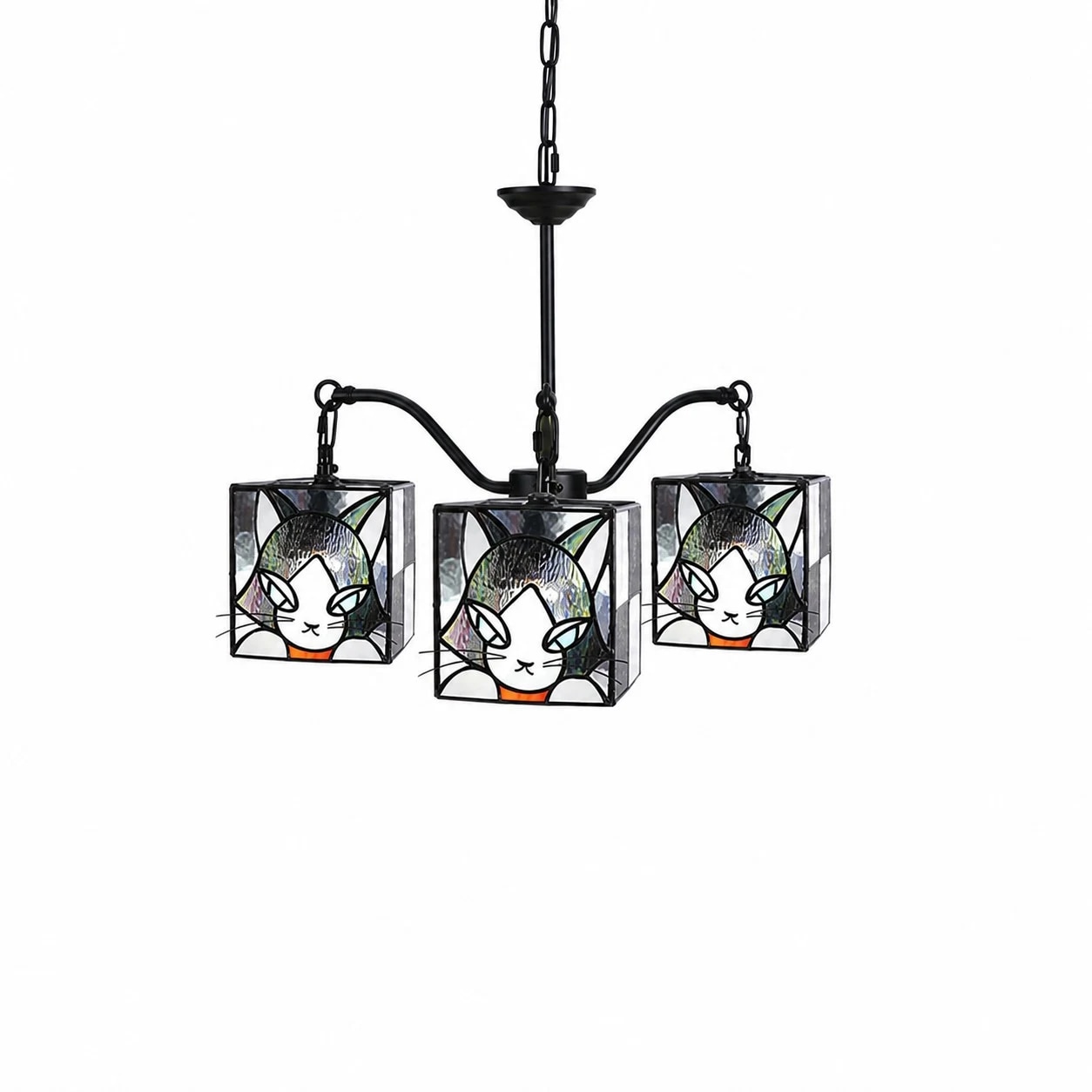 Lustre Smoky Violet Branch à 3 lumières 58 cm × 53 cm / 22,8″ × 20,9″