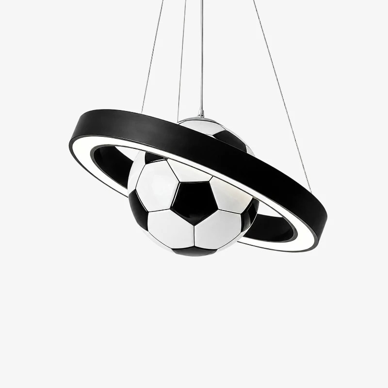 Schwarze Fußball-Anhängerleuchte