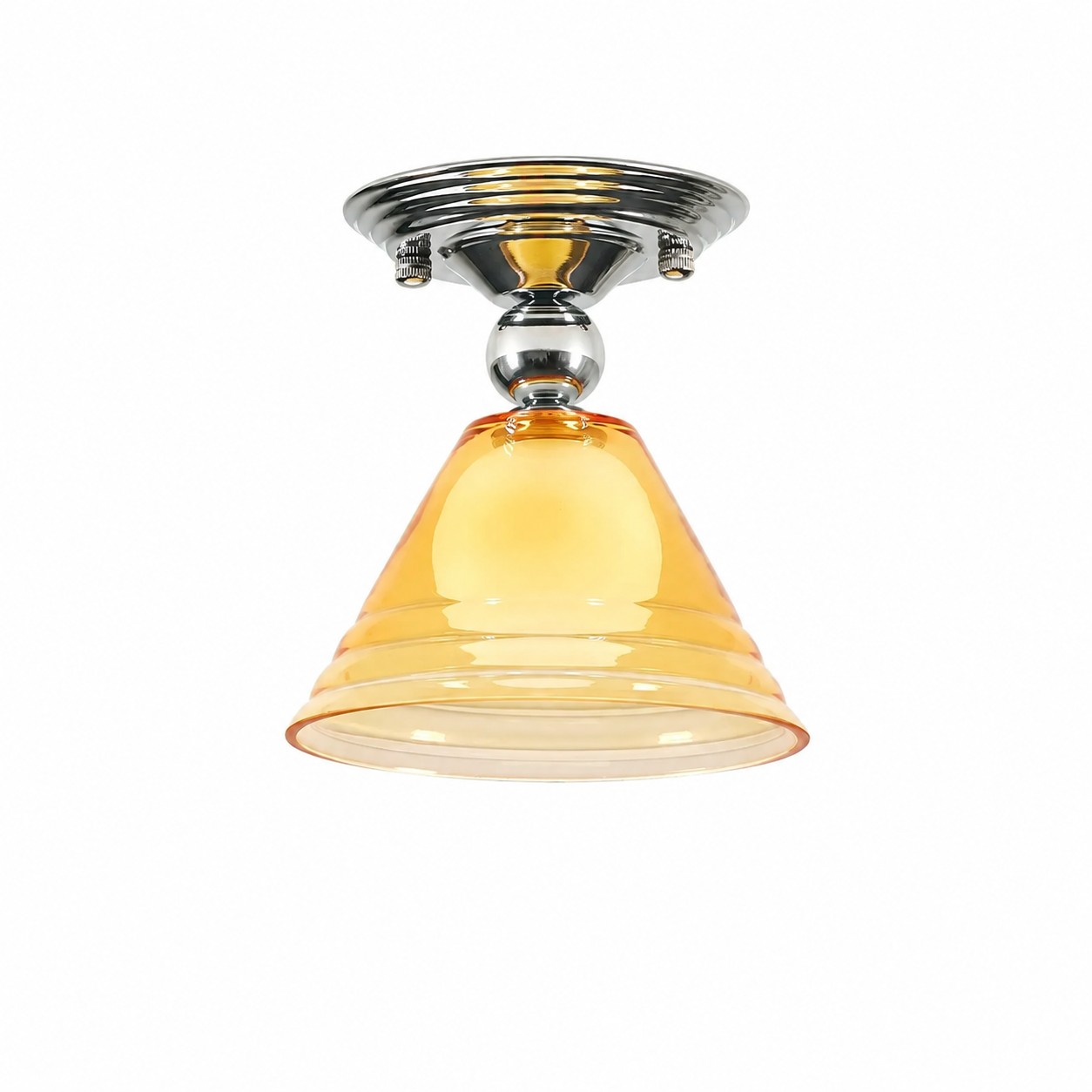 Pantalla de cristal amarillo claro