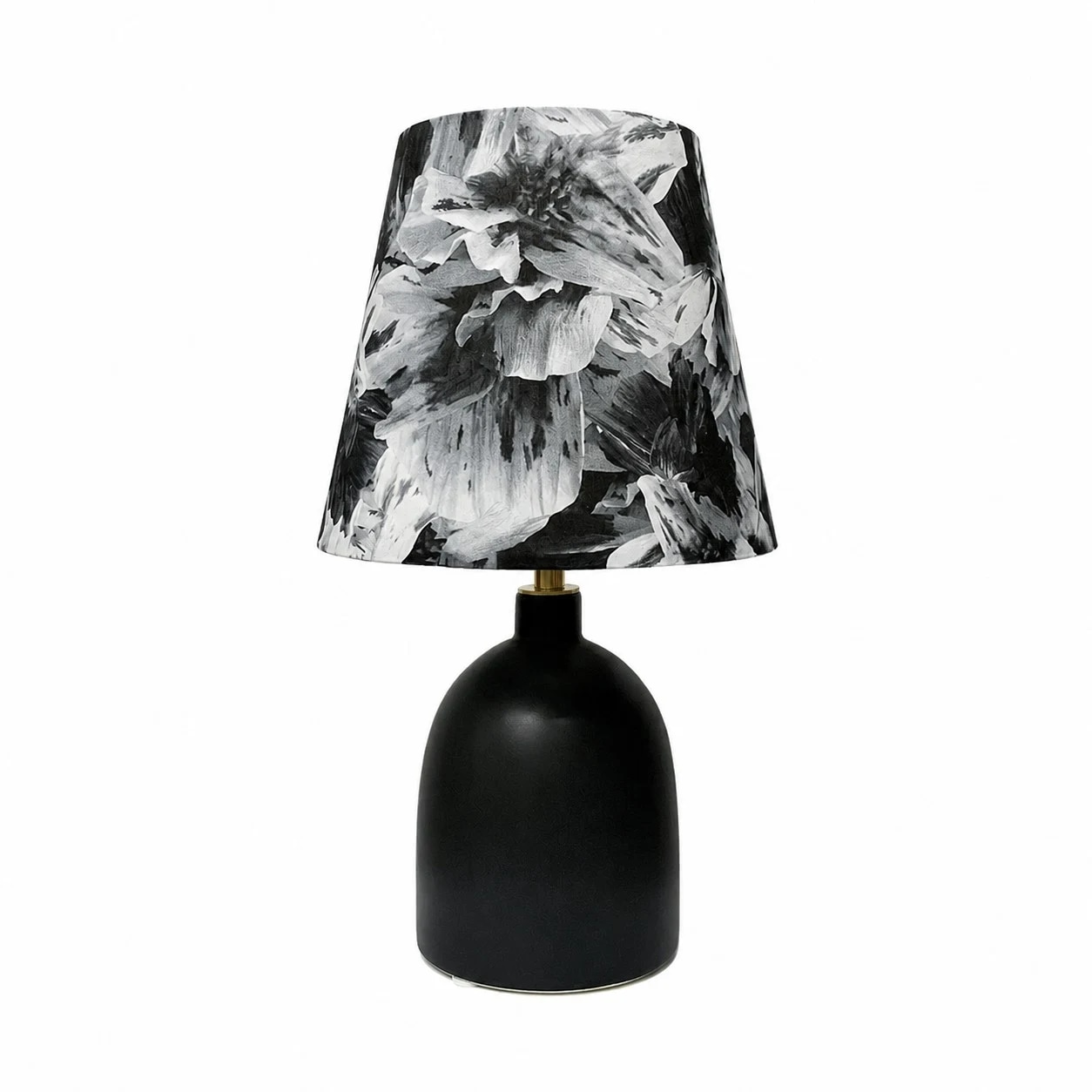 Opción de tono floral blanco y negro