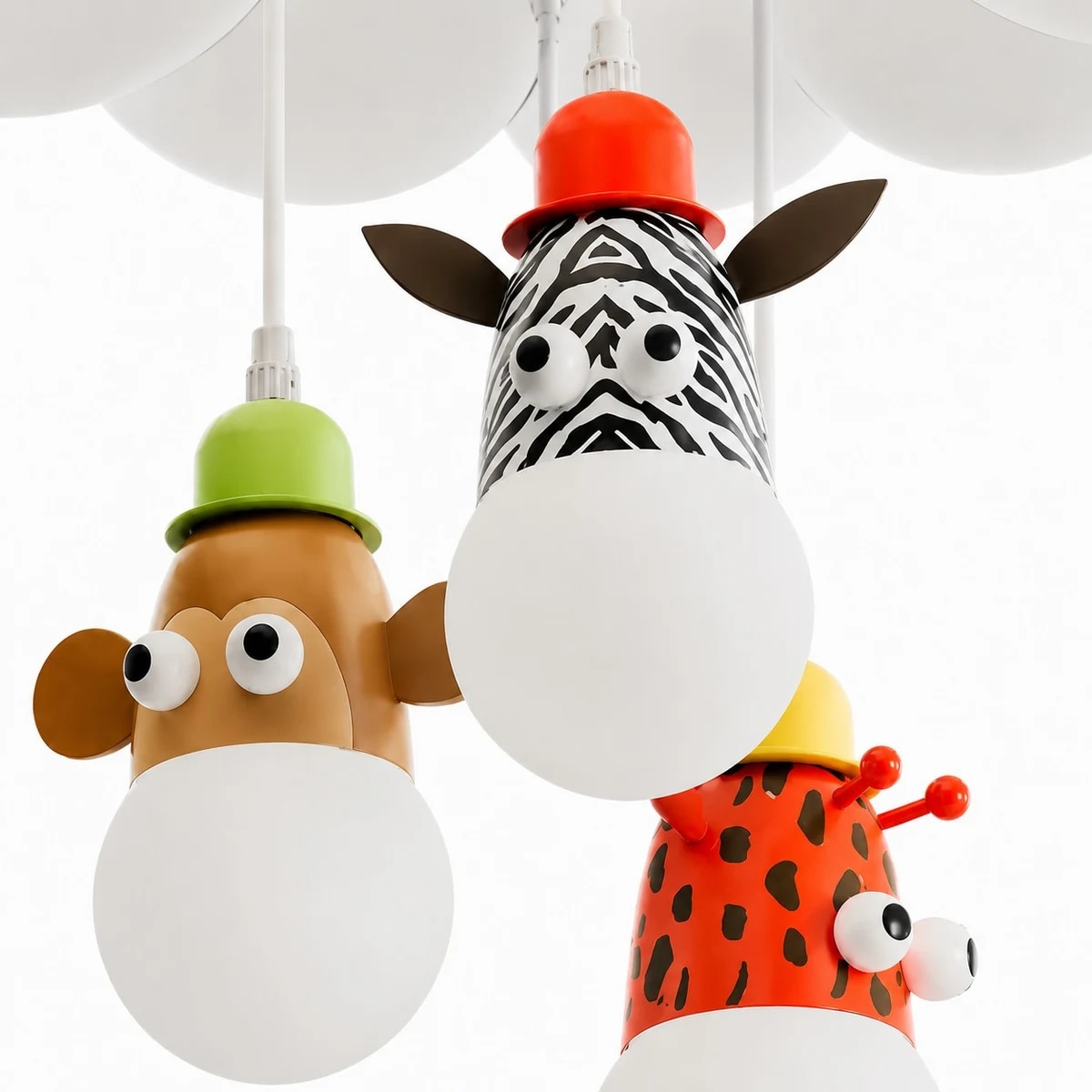 cartoon animal pendant lamp detail