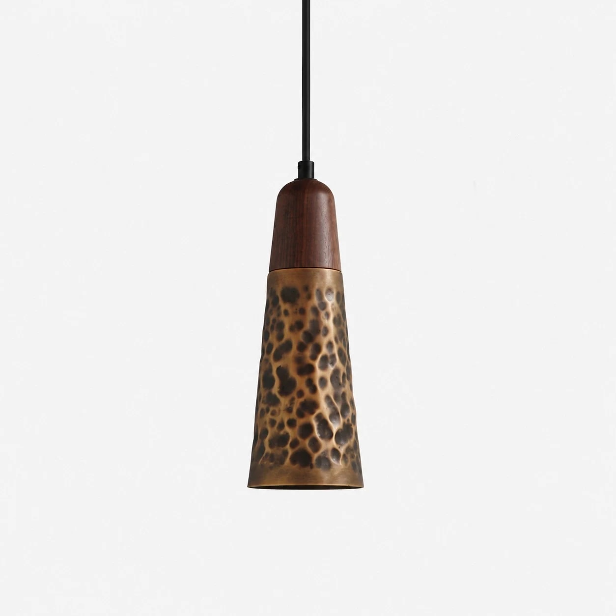 Pendentif Style A en cuivre martelé