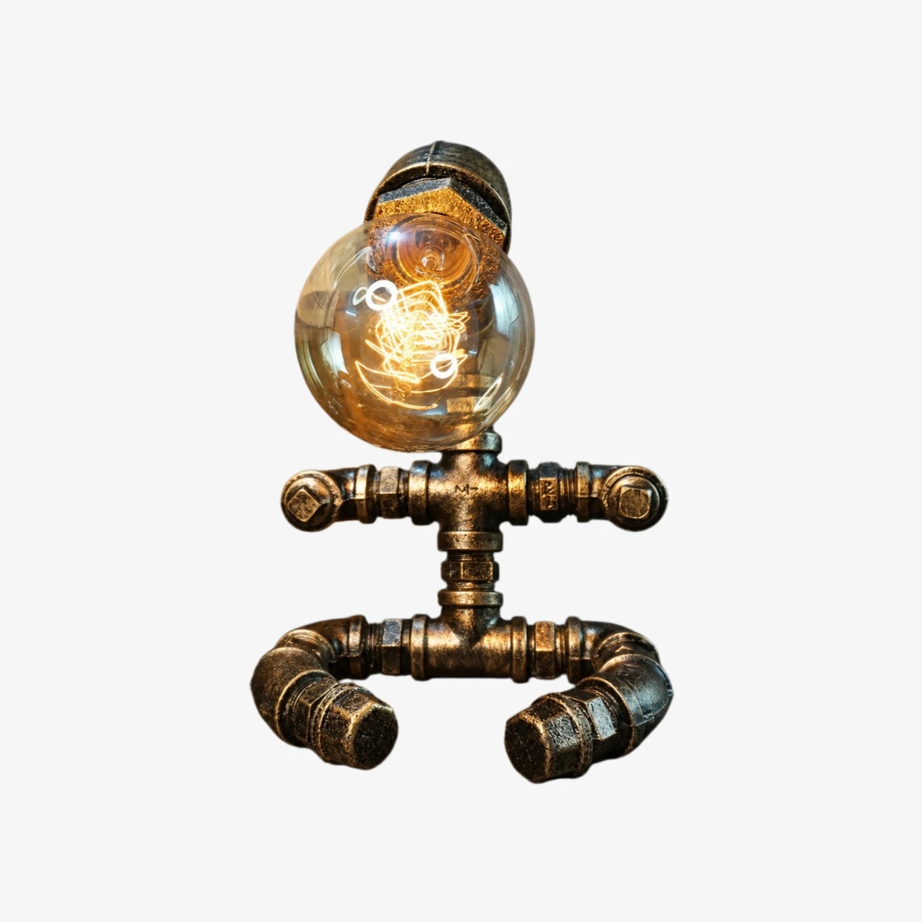 Lámpara de mesa industrial retro estilo Pipi