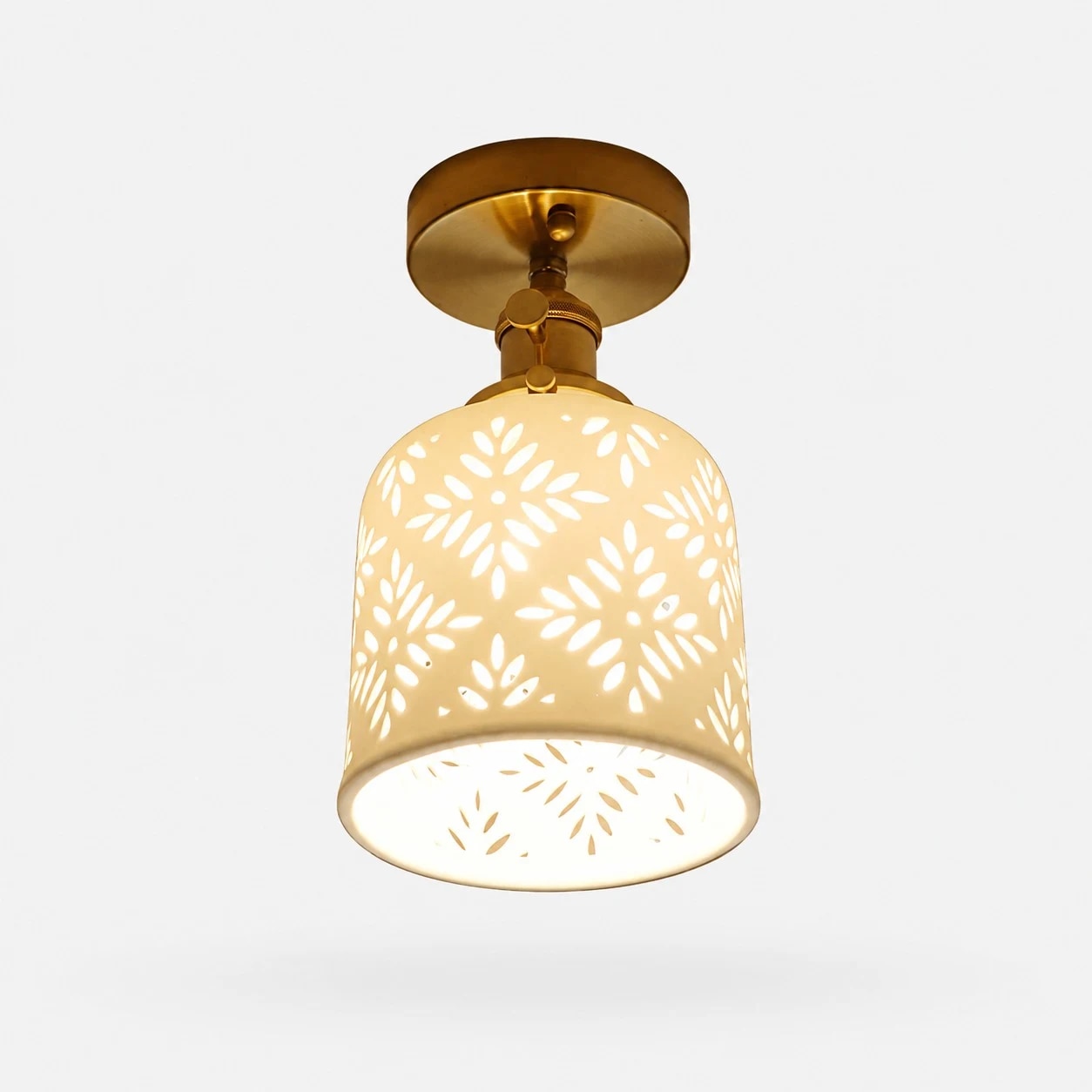 A Rice Flower Flush Mount