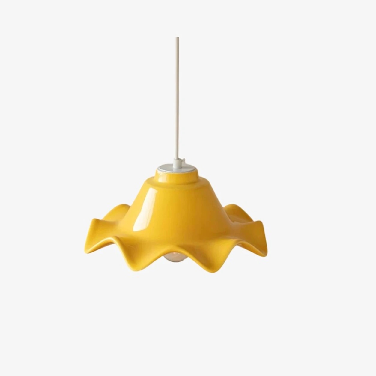 D style ceramic pendant shade