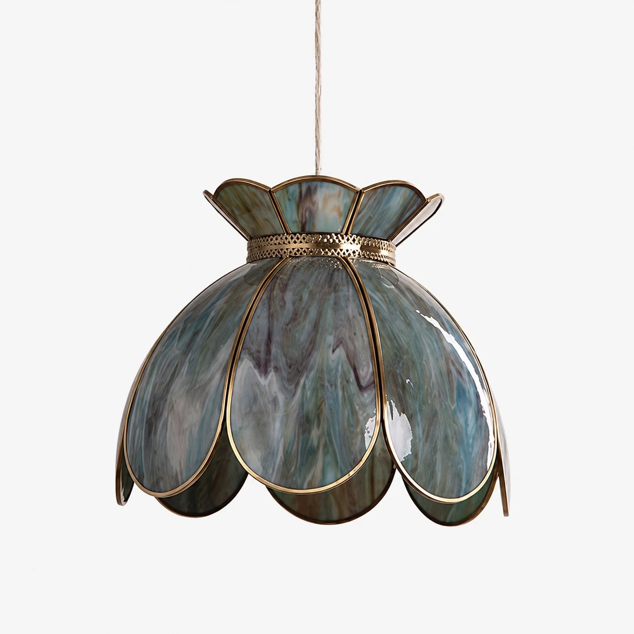 Suspension en verre irisé Style B