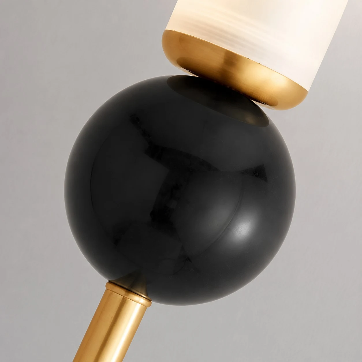 Detalle del globo negro