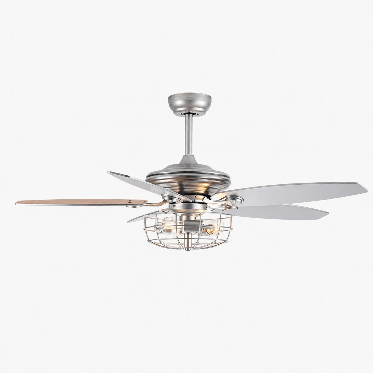 Jaula de metal plateado / 107 cm / 42″