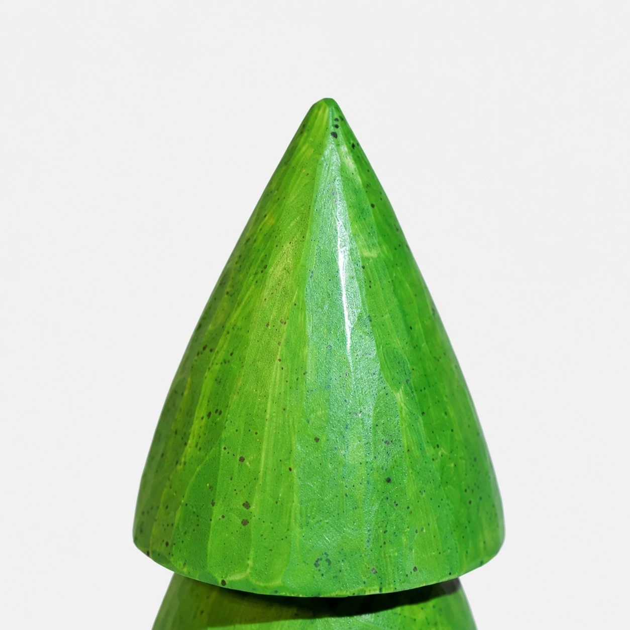 Textura de copa de árbol pintada de verde
