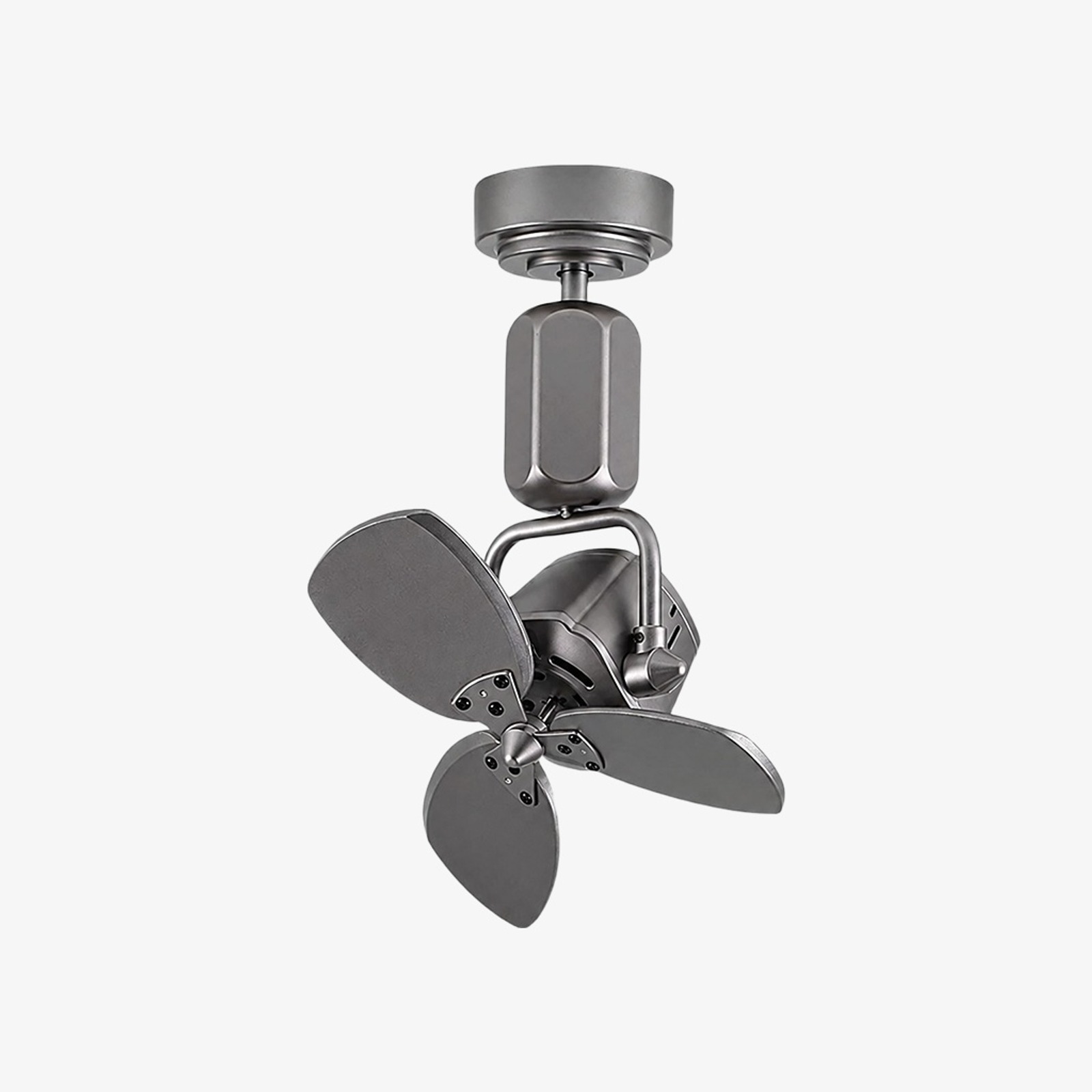 Ventilador compacto de plata antigua estilo antiguo