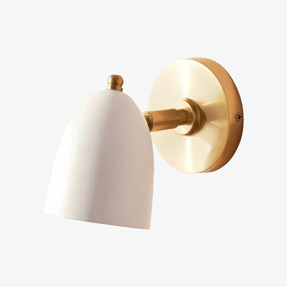 White and gold wall sconce SKU