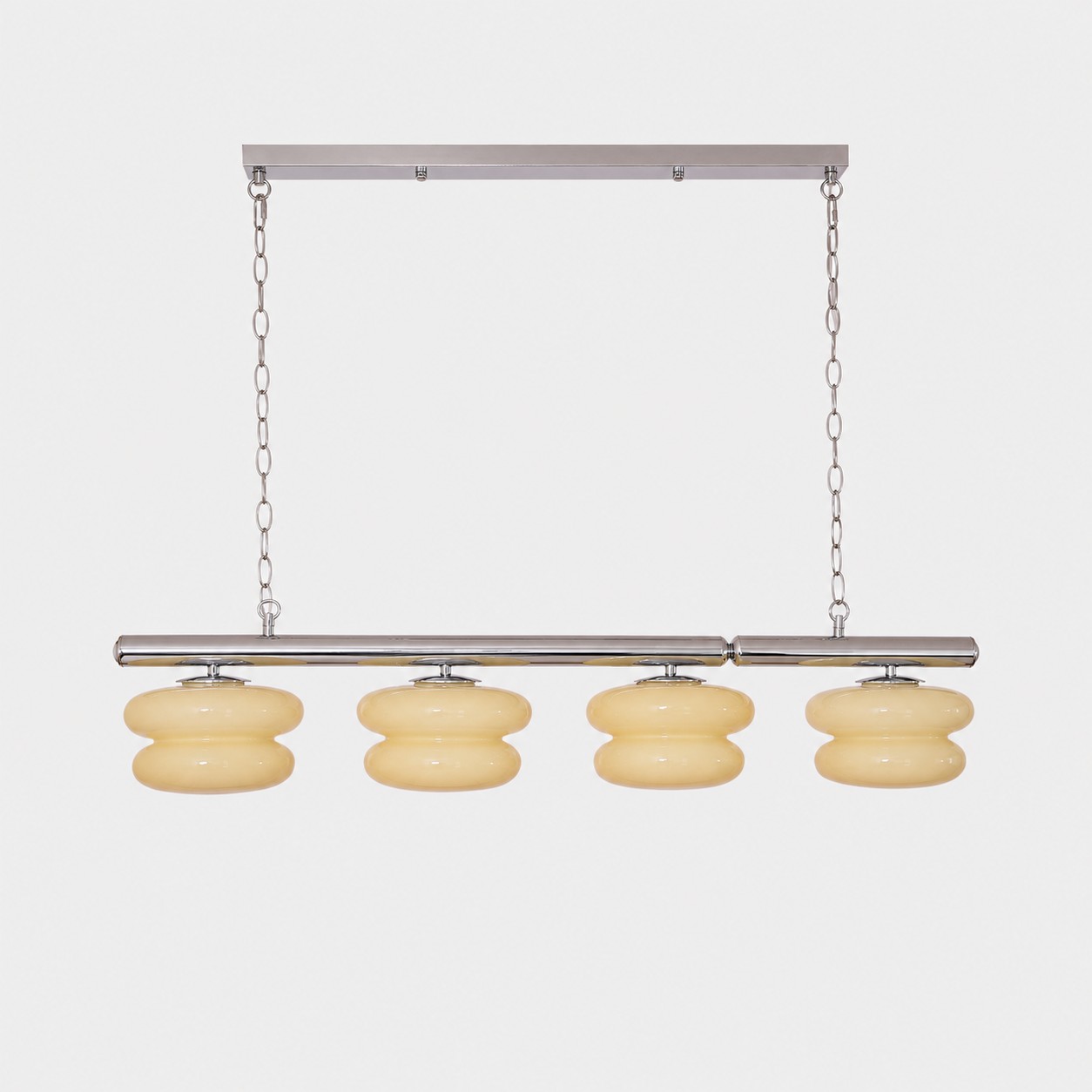 Cremefarbenes Schichtglas, 100 cm