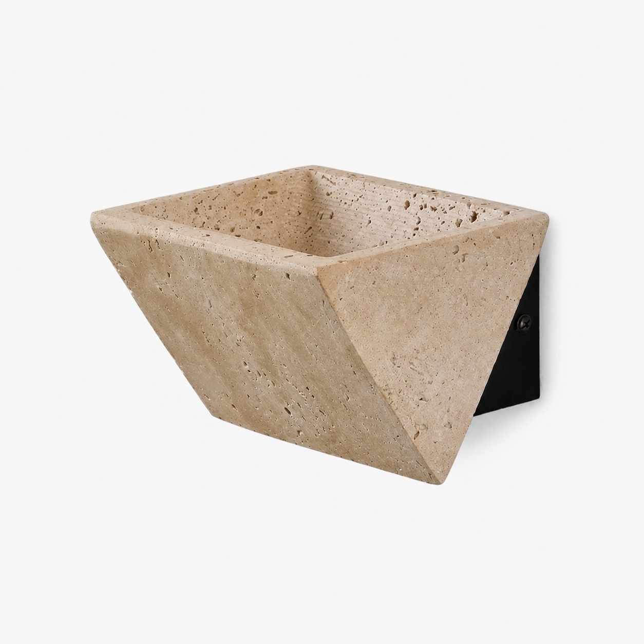 Travertine Stone Lamps TB04 wall sconce with light off