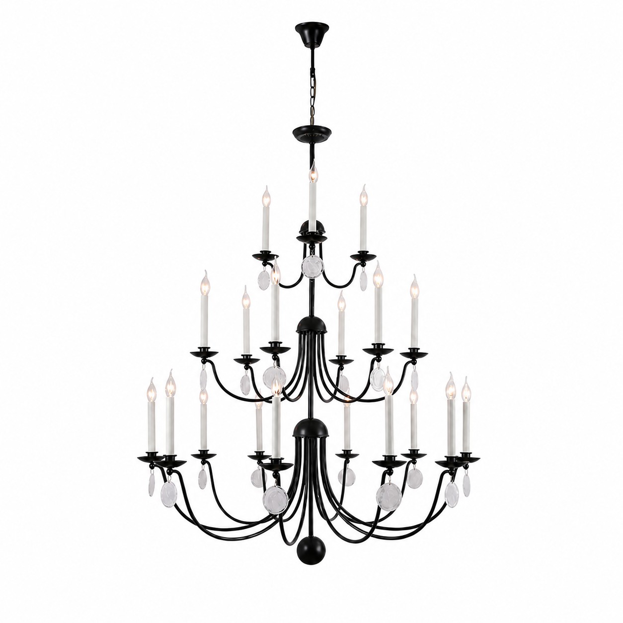 Lustre de 19 luzes com 47,2 polegadas
