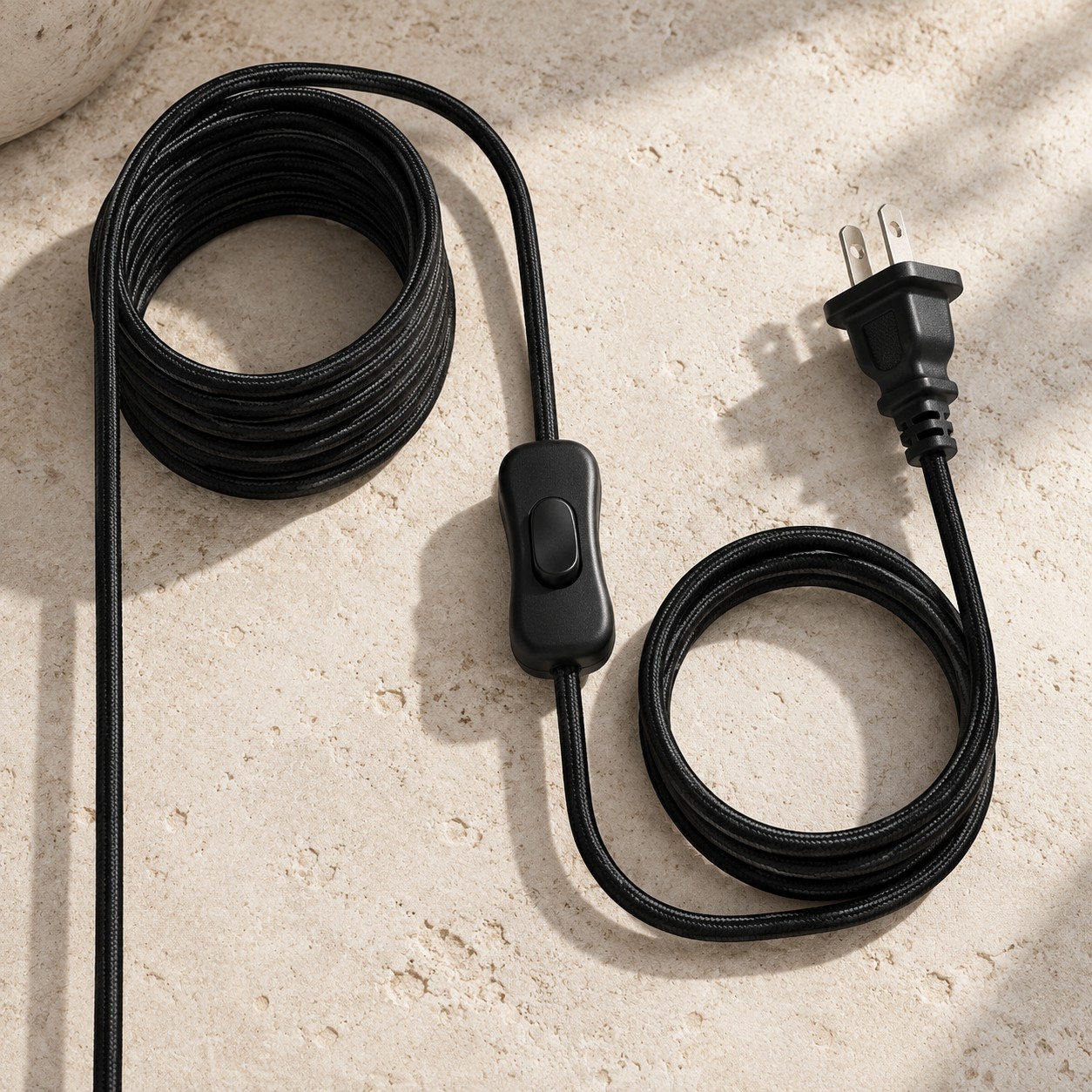 Adjustable plug-in cord detail
