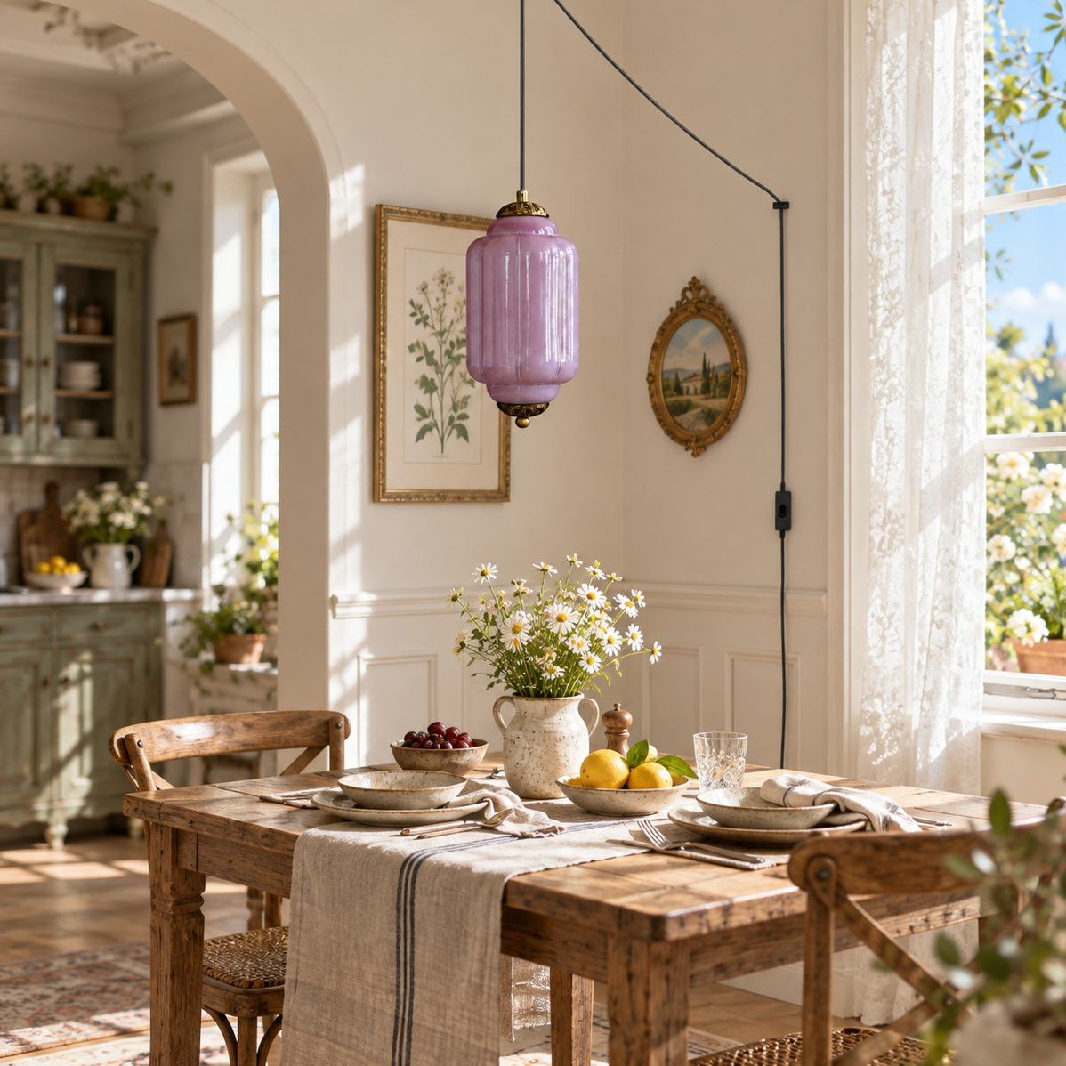 Colore sopra il tavolo da pranzo
