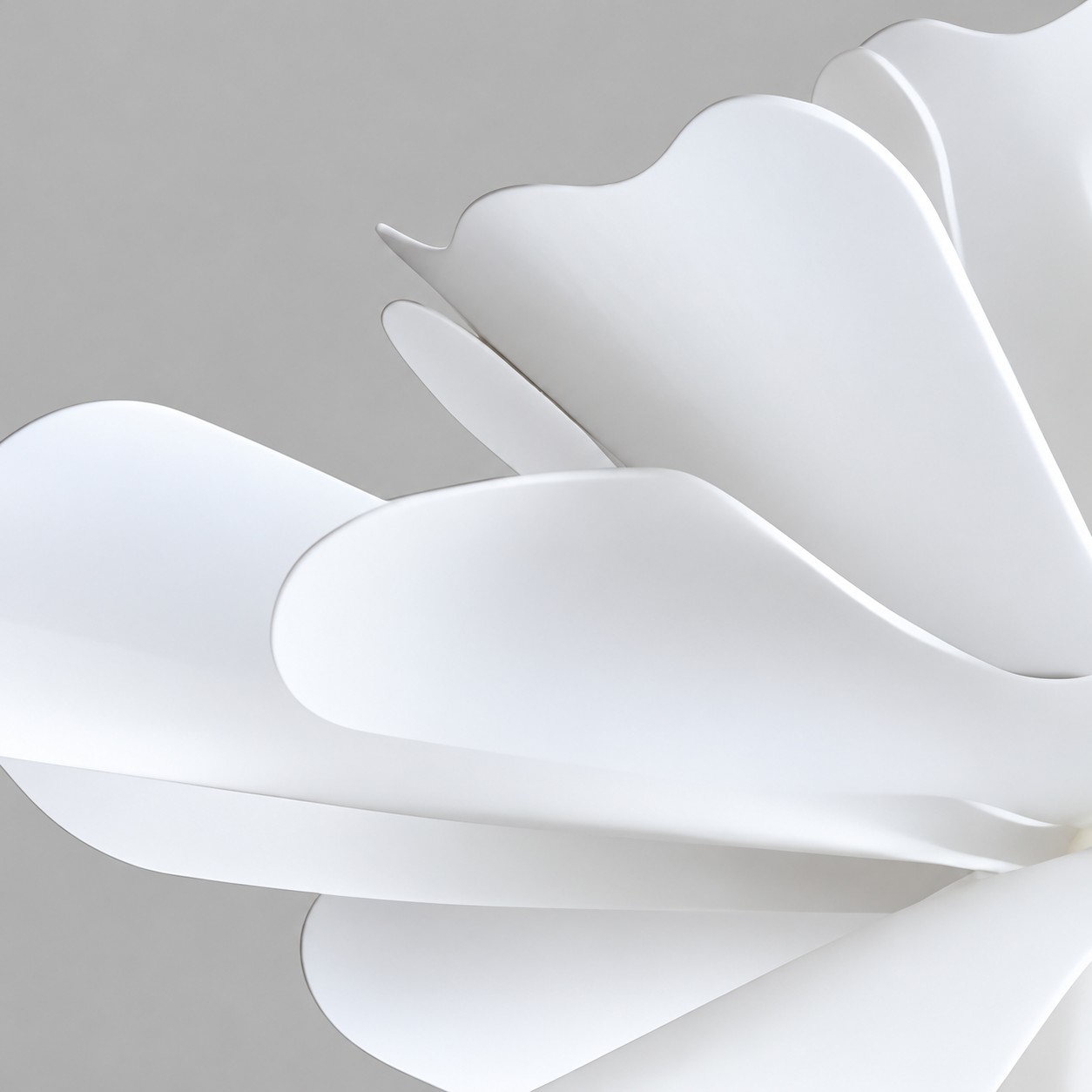 Close detail of the curved acrylic edge