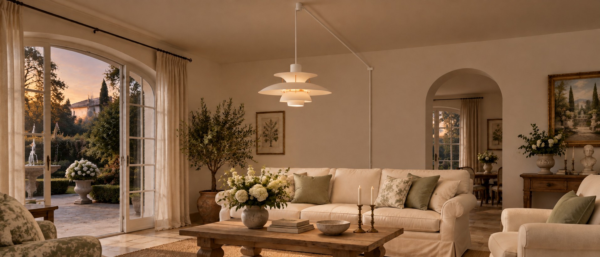 Modern Multilayer Colorful Plug-in Swag Pendant Light light on